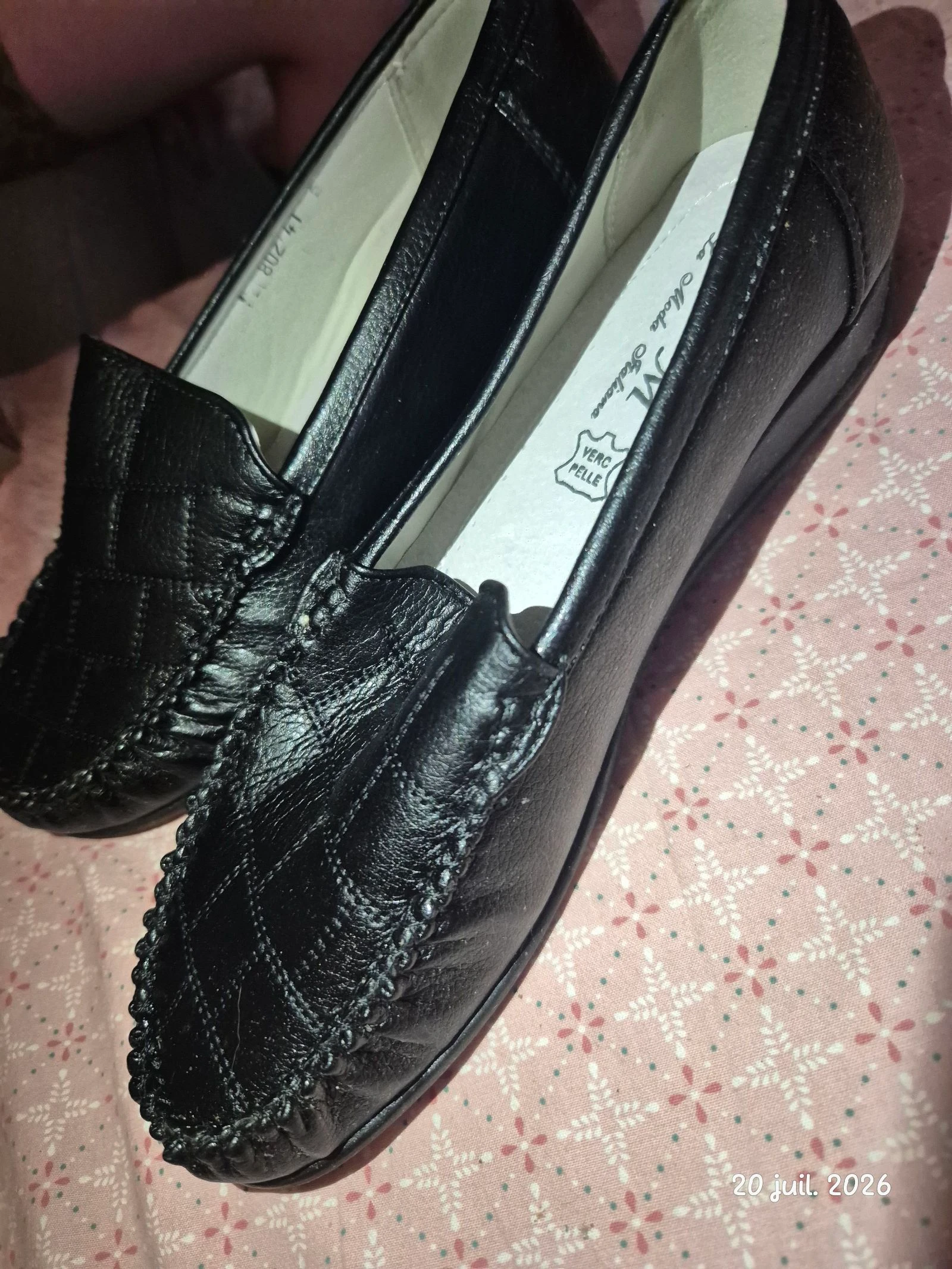 Leather loafer size 41 - black - new – photo 3